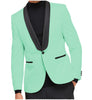 Tiavllya Tiavllya Fashion Men's Slim Fit Shawl Lapel Flat Blazer