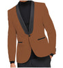 Tiavllya Tiavllya Fashion Men's Slim Fit Shawl Lapel Flat Blazer