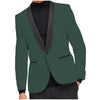 Tiavllya Tiavllya Fashion Men's Slim Fit Shawl Lapel Flat Blazer
