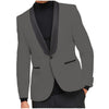 Tiavllya Tiavllya Fashion Men's Slim Fit Shawl Lapel Flat Blazer