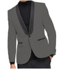Tiavllya Tiavllya Fashion Men's Slim Fit Shawl Lapel Flat Blazer