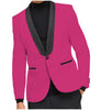 Tiavllya Tiavllya Fashion Men's Slim Fit Shawl Lapel Flat Blazer