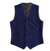 Tiavllya Tiavllya Fashion Men's Slim Fit Tweed Herringbone V Neck Waistcoat