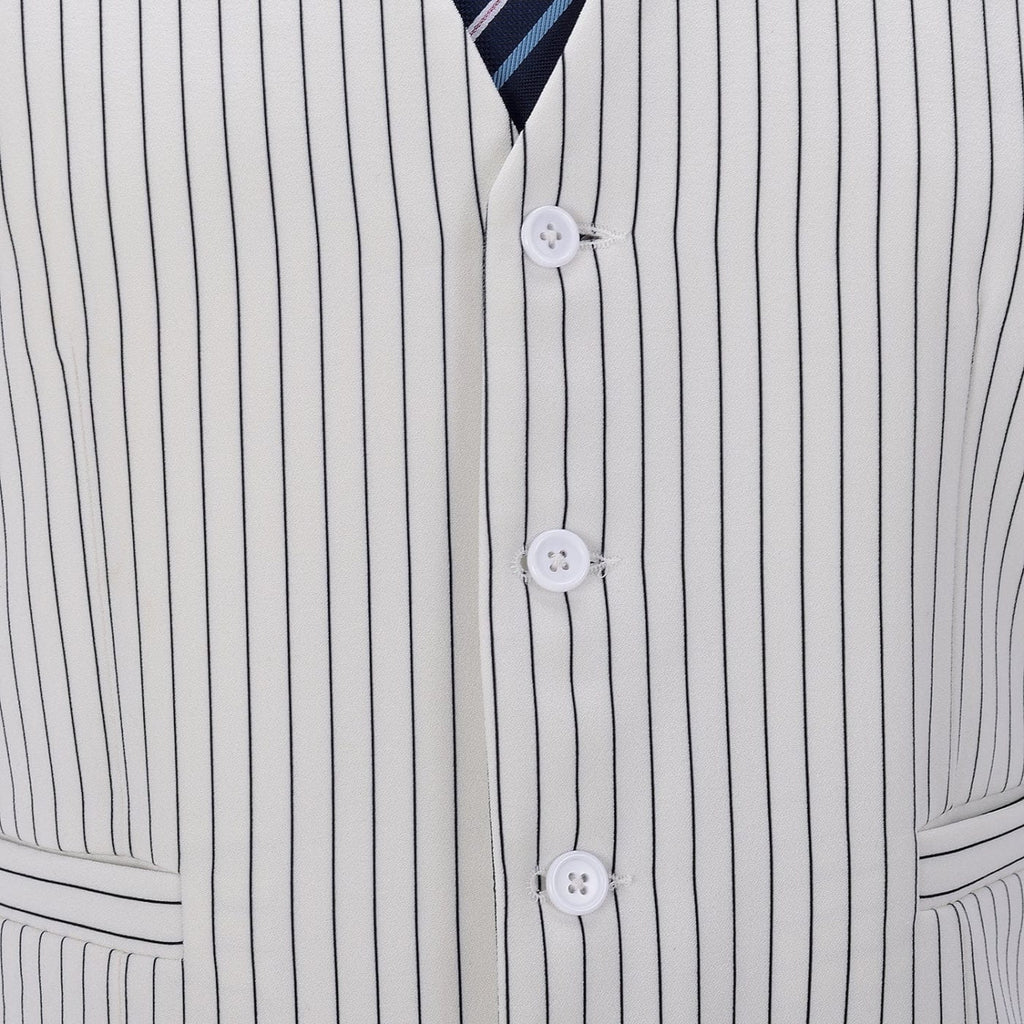 Tiavllya Tiavllya Fashion Men's Striped Vest V-neck Waistcoat