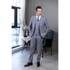 Tiavllya Tiavllya Fashion Men's Suit 3 Piece Peak Lapel Flat Tuxedo Wedding (Blazer+Vest+Pants)