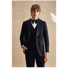Tiavllya Tiavllya Fashion Men's Suit Flat 3 Pieces Shawl Lapel Tuxedo For Prom (Blazer+vest+Pants)
