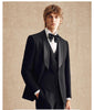 Tiavllya Tiavllya Fashion Men's Suit Flat 3 Pieces Shawl Lapel Tuxedo For Prom (Blazer+vest+Pants)