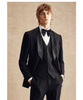 Tiavllya Tiavllya Fashion Men's Suit Flat 3 Pieces Shawl Lapel Tuxedo For Prom (Blazer+vest+Pants)