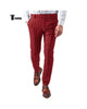 Tiavllya Tiavllya Fashion Men's Suit Pants Plaid Regular Fit Trousers