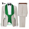 Tiavllya Tiavllya Fashion Men's Suit Printed 3 Pieces Shawl Lapel Tuxedo For Prom (Blazer+vest+Pants)