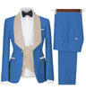 Tiavllya Tiavllya Fashion Men's Suit Printed 3 Pieces Shawl Lapel Tuxedo For Prom (Blazer+vest+Pants)
