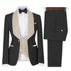 Tiavllya Tiavllya Fashion Men's Suit Printed 3 Pieces Shawl Lapel Tuxedo For Prom (Blazer+vest+Pants)