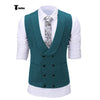 Tiavllya Tiavllya Fashion Men's Suit Vest Prom Print Shawl Lapel Suit Vest