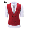 Tiavllya Tiavllya Fashion Men's Suit Vest Prom Print Shawl Lapel Suit Vest