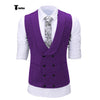 Tiavllya Tiavllya Fashion Men's Suit Vest Prom Print Shawl Lapel Suit Vest