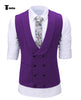 Tiavllya Tiavllya Fashion Men's Suit Vest Prom Print Shawl Lapel Suit Vest