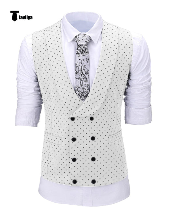Tiavllya Tiavllya Fashion Men's Suit Vest Prom Print Shawl Lapel Suit Vest