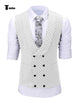 Tiavllya Tiavllya Fashion Men's Suit Vest Prom Print Shawl Lapel Suit Vest