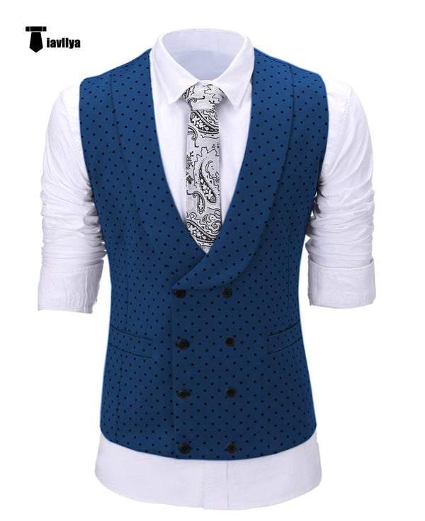 Tiavllya Tiavllya Fashion Men's Suit Vest Prom Print Shawl Lapel Suit Vest