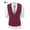 Tiavllya Tiavllya Fashion Men's Suit Vest Prom Print Shawl Lapel Suit Vest