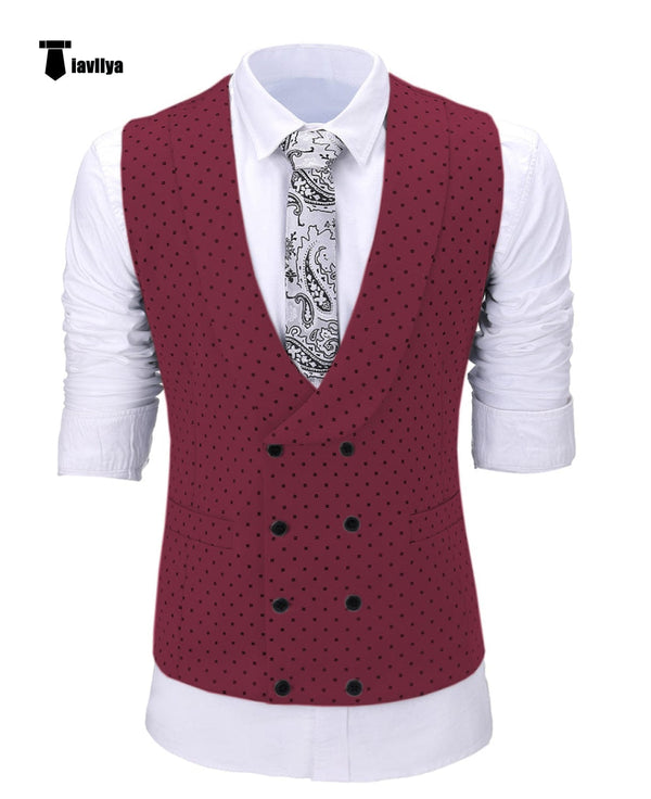 Tiavllya Tiavllya Fashion Men's Suit Vest Prom Print Shawl Lapel Suit Vest