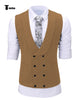 Tiavllya Tiavllya Fashion Men's Suit Vest Prom Print Shawl Lapel Suit Vest