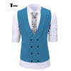 Tiavllya Tiavllya Fashion Men's Suit Vest Prom Print Shawl Lapel Suit Vest