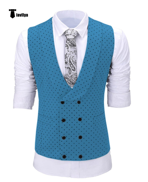 Tiavllya Tiavllya Fashion Men's Suit Vest Prom Print Shawl Lapel Suit Vest