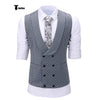 Tiavllya Tiavllya Fashion Men's Suit Vest Prom Print Shawl Lapel Suit Vest