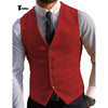 Tiavllya Tiavllya Fashion Men's Suit Vest Prom Print V Neck Suit Vest