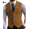 Tiavllya Tiavllya Fashion Men's Suit Vest Prom Print V Neck Suit Vest