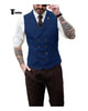 Tiavllya Tiavllya Fashion Men's Suit Vest Regular Fit Peak Lapel Waistcoat Wedding
