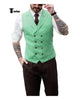 Tiavllya Tiavllya Fashion Men's Suit Vest Regular Fit Peak Lapel Waistcoat Wedding