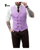 Tiavllya Tiavllya Fashion Men's Suit Vest Regular Fit Peak Lapel Waistcoat Wedding