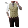 Tiavllya Tiavllya Fashion Men's Suit Vest Regular Fit Peak Lapel Waistcoat Wedding