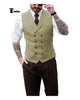 Tiavllya Tiavllya Fashion Men's Suit Vest Regular Fit Peak Lapel Waistcoat Wedding