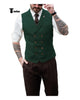 Tiavllya Tiavllya Fashion Men's Suit Vest Regular Fit Peak Lapel Waistcoat Wedding