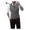 Tiavllya Tiavllya Fashion Men's Suit Vest Regular Fit Peak Lapel Waistcoat Wedding