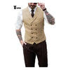 Tiavllya Tiavllya Fashion Men's Suit Vest Regular Fit Peak Lapel Waistcoat Wedding