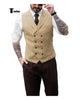 Tiavllya Tiavllya Fashion Men's Suit Vest Regular Fit Peak Lapel Waistcoat Wedding