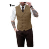 Tiavllya Tiavllya Fashion Men's Suit Vest Regular Fit Peak Lapel Waistcoat Wedding