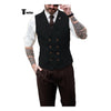 Tiavllya Tiavllya Fashion Men's Suit Vest Regular Fit Peak Lapel Waistcoat Wedding