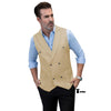 Tiavllya Tiavllya Fashion Men's Suit Vest Regular Fit Peak Lapel Waistcoat Wedding