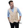 Tiavllya Tiavllya Fashion Men's Suit Vest Regular Fit Peak Lapel Waistcoat Wedding