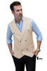 Tiavllya Tiavllya Fashion Men's Suit Vest Regular Fit Peak Lapel Waistcoat Wedding