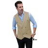 Tiavllya Tiavllya Fashion Men's Suit Vest Regular Fit Peak Lapel Waistcoat Wedding