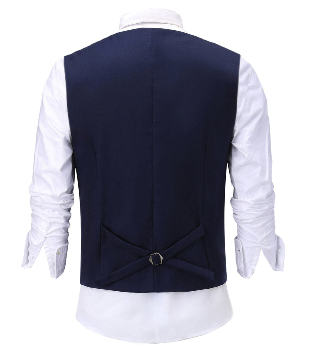 Tiavllya Tiavllya Fashion Men's Suit Vest Regular Fit Shawl Lapel Waistcoat Groomsmen