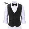 Tiavllya Tiavllya Fashion Men's Suit Vest Regular Fit Shawl Lapel Waistcoat Groomsmen