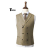 Tiavllya Tiavllya Fashion Men's Suit Vest Regular Fit Shawl Lapel Waistcoat Wedding