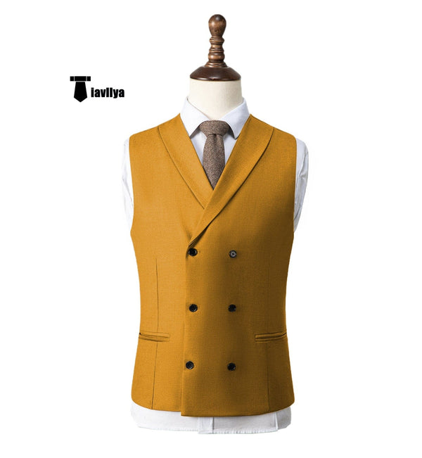 Tiavllya Tiavllya Fashion Men's Suit Vest Regular Fit Shawl Lapel Waistcoat Wedding